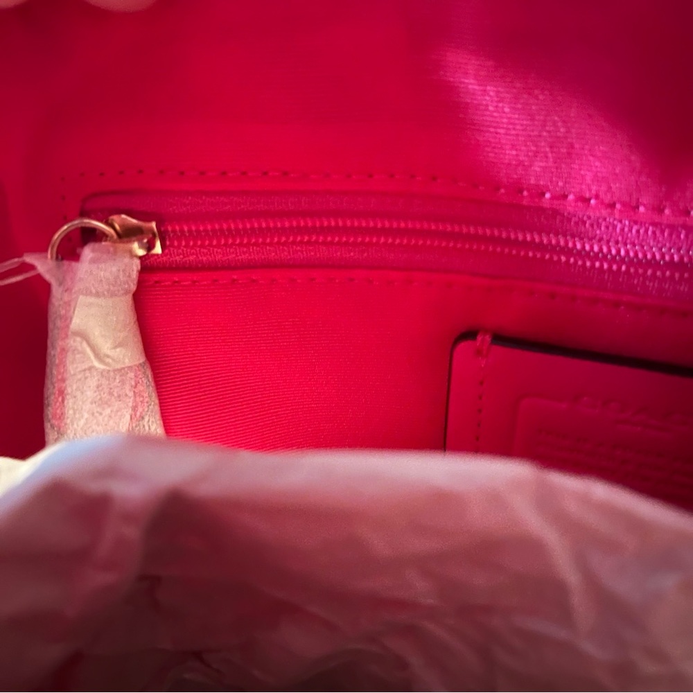 Coach Pink Katy Satchel with Signature Canvas Logo Strap 💕 - Picture 16 of 16